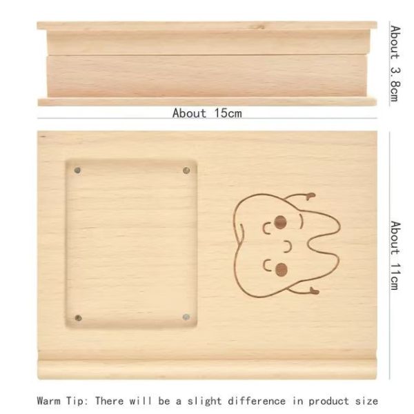 wooden Book shaped tooth box ,baby teeth case for birthday gift