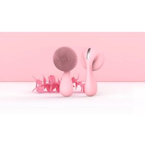 300mAh Blue Silicone Facial Cleansing Brush Electric