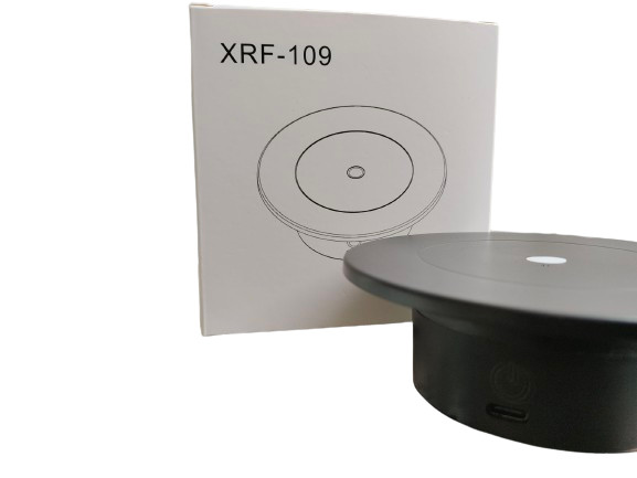 Small Led Lighted Turntable Display Stand 10.9cm Customizable For Store