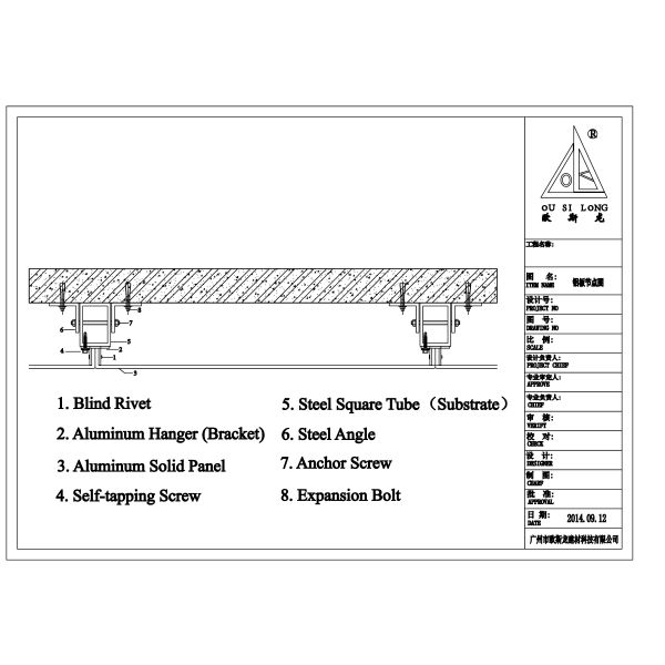 Perforated Dropped Wall Ceiling Tiles for Cladding / Elegant Aluminium CNC Carving Exterior PVDF Metal Wall Panels