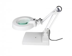 China White LED Illuminated Magnifying Lamp Table Top Magnifying Glass Energy Saving on sale