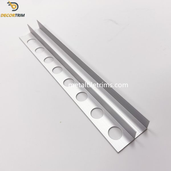 Thick 0.9mm Tile Trim Profiles Aluminum alloy 6063 T5 Bathroom Glass