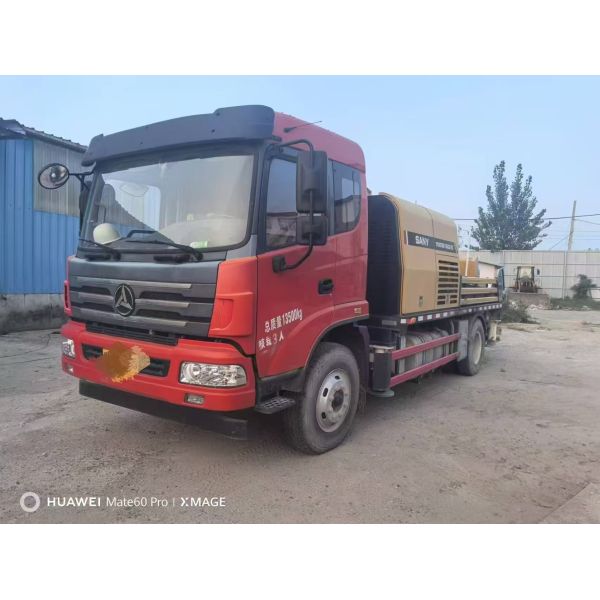 Used Mini Concrete Line Pump Truck Cement Transfer Pump with 2 Boom Sections