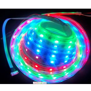 Quality 5V HL1606 IP67 LED Strip Lighting White PCB for sale