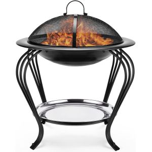 Quality 22 Inches Portable Foldable Outdoor Burning Fire Pit Round Burning Fire Pit for sale