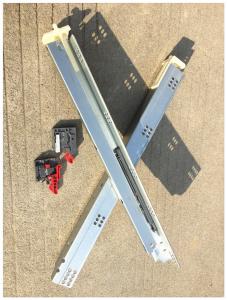 Quality Galvanized Cabinet Drawer Slides , Bottom Mount Drawer Slides Anti Rust for sale