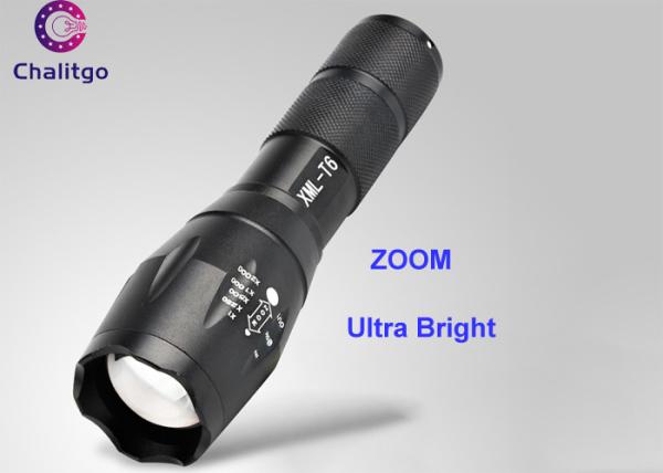 800LM Rechargeable Led Flashlight / Brightest Handheld Flashlight CREE XML T6