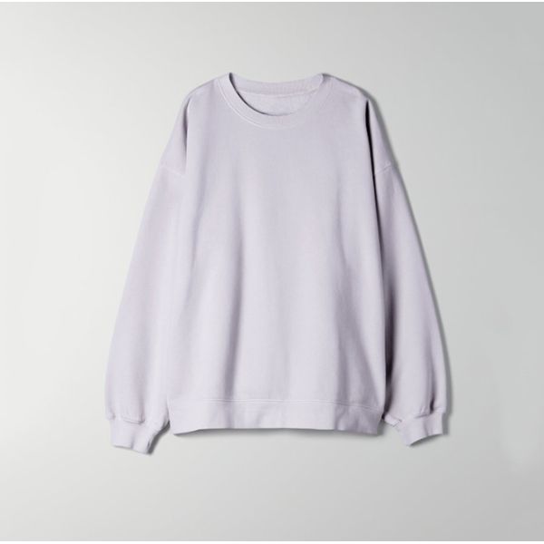 Autumn Oversized Pullover Women'S Wool Blank O Neck Sweatshirts