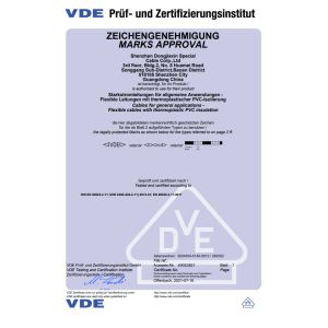 SHENZHEN DONGJIAXIN WIRE&CABLE CO.,LTD Certifications