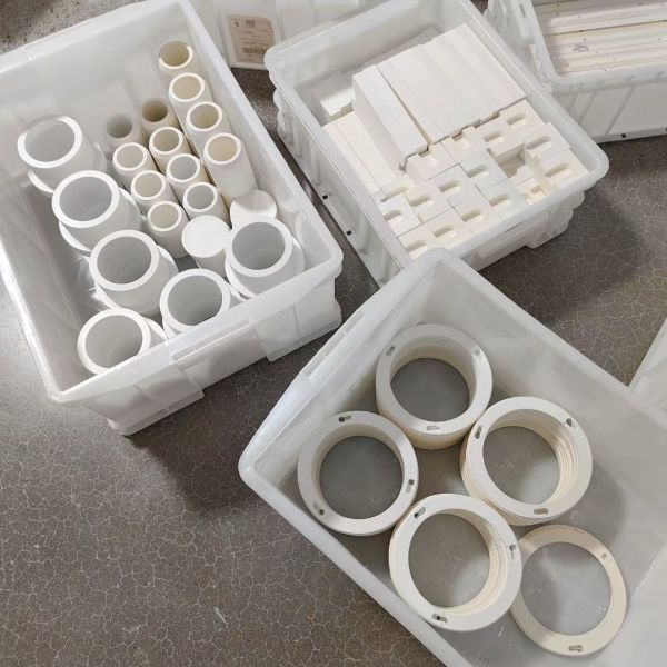 Size Customized Hot Press Boron Nitride Ceramic Parts High Thermal Hot Pressed Boron Nitride BN Insulating Ring