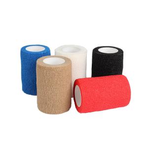 Quality CE Class I Cotton Flexible Disposable Cohesive Bandage Wrap for Sports, Hand & Leg Guard for sale