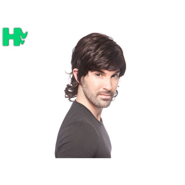 New Fashion Synthetic Short Old Man Wigs Natural Wave Headpiece Hair