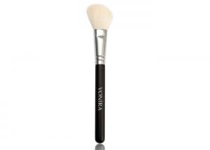 China Ultra Soft Goat Hair Sheer Cheek Makeup Brush With Black Wood Handle on sale