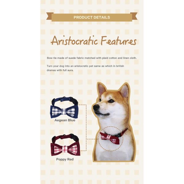 0.6 Inch Black And White Nylon Dog Collars And Bow Tie Dog Boy Girl