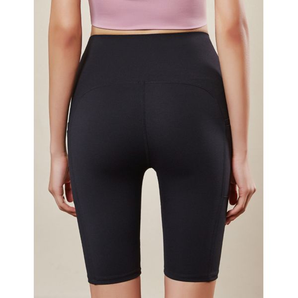 Women'S Fitness Sportswear High Waisted Yoga Pants With Pockets Workout Summer Biker