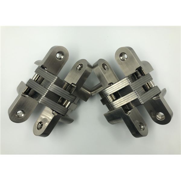 Adjustable SOSS Type Invisible Spring Hinges With Zinc Alloy Body SS Center