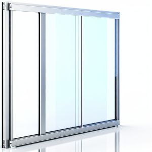 Customizable Aluminum Sliding Door with Glass Options