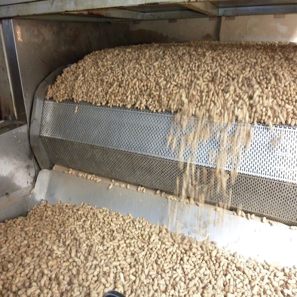 Continuous Belt Type Roasting Machine with 500kg/h-1000kg/h Capacity for Nut Processing Plants