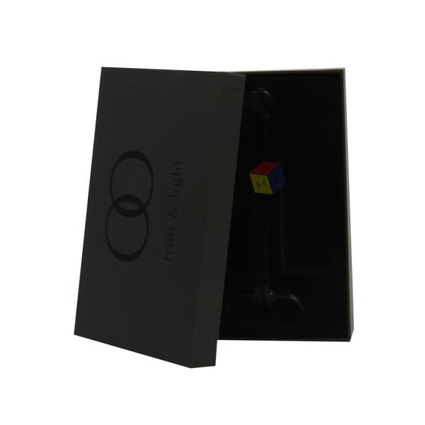 Custom Logo Black Rigid Paper Cardboard Packaging Lid and Base Gift Boxes Custom Orders