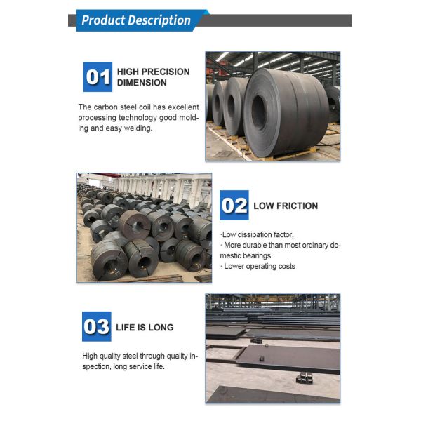 1012 1006 Hot Rolled Carbon Steel Coil Mild Low Carbon Steel Coil 1219mm