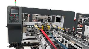 Quality Flexo Corrugated Folder Gluer Carton Box Folding And Gluing Machine 12kw for sale