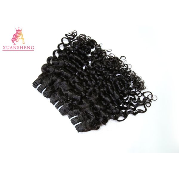No Shedding Peruvian Human Hair Bundles / Raw Italian Wave Hair Bundles