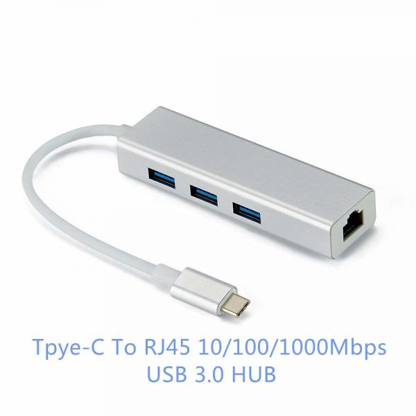 Buy Portable 4 Port USB 3.0 Hub with 2-in-1 Type C Adapter Converter,External Multiple USB Data Hub for New Devices,PC,Mac at wholesale prices