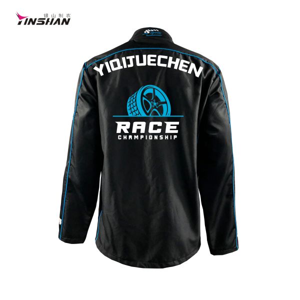 Sportswear for Auto Racing Enthusiasts Men's Long Sleeve Jacket for Motorcycle Riding