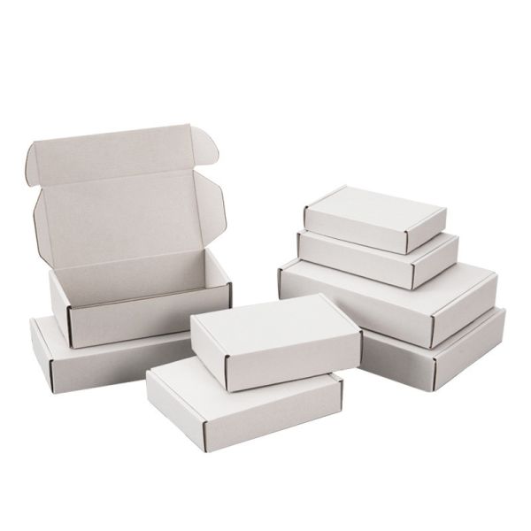 Customizable White Rigid Electronics Shipping Packaging Box Art Paper With Durability