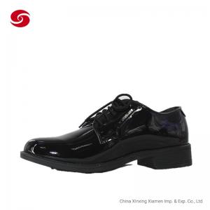 Quality Glossy Leather Military Officer Shoes for sale