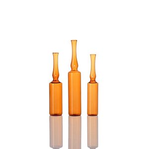 Quality 10ml amber borosilicate glass ampoule medical cosmetic use for sale