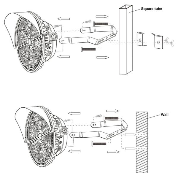 1200W Football Floodlights In Cricket Stadium 180000lm For Soccer Field