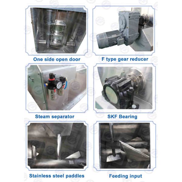 SJHS1 Single Shaft Paddle Mixer Suit For Poultry Livestock Like Chicken Duck Goose