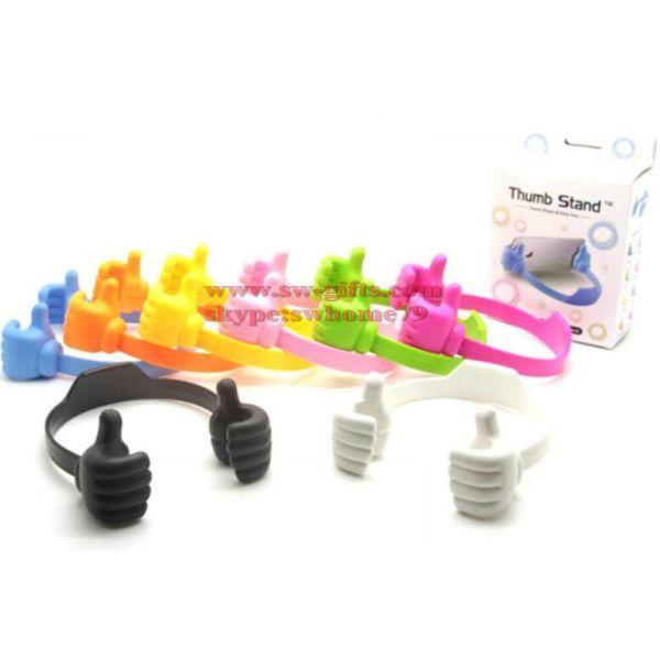 Hot Selling Adjustable Thumbs Stand Car Desktop Holder Mount For iPhone Samsung Tablet PCs