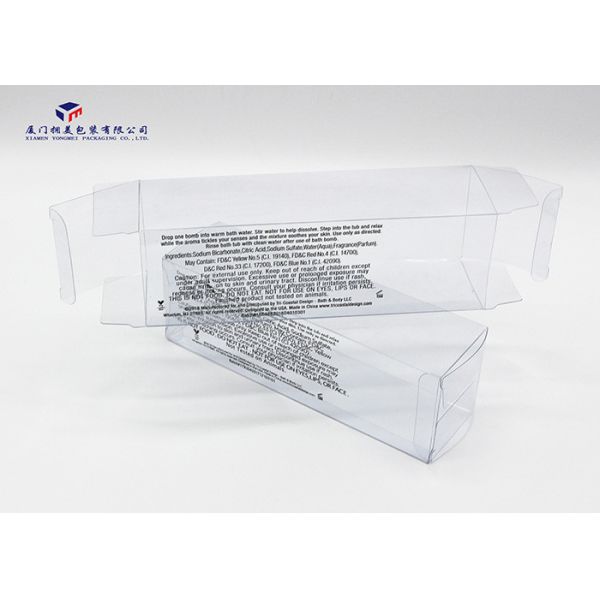 Super Clear PVC Rigid Plastic Boxes Plastic Retail Boxes Light Weight Two Ends Open