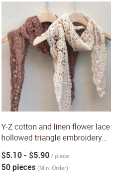 Y-F 2023 Autumn Girls Two Tone Detachable Lace Collar Crochet Kids Cotton Flower Wedding Vintage Collar