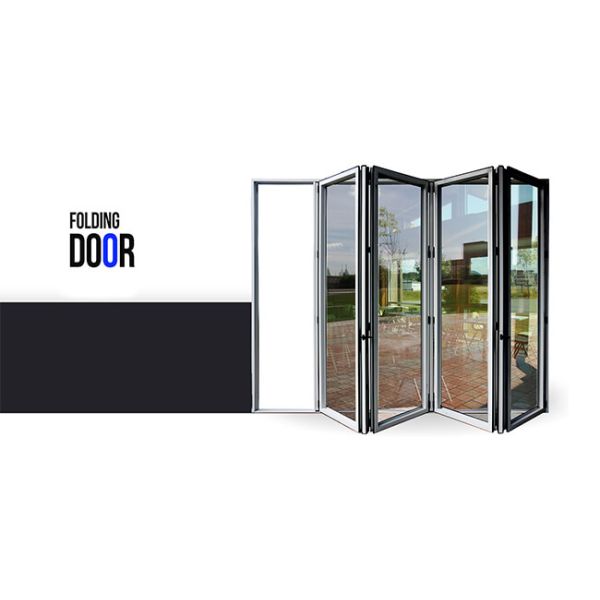 Frameless 6063 T5 Aluminium Bifold Windows Laminated Glass