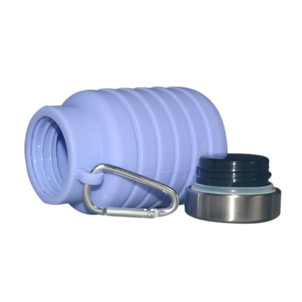 High Quality Eco-friendly Sports 335ml Silicone Collapsible Water Bottle