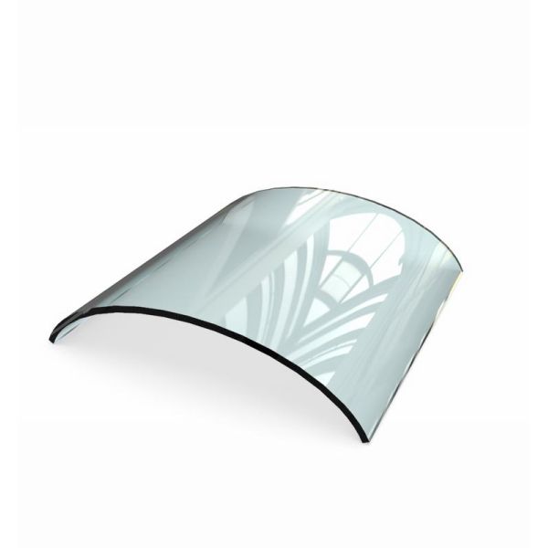 Hotel Curved Clear Tempered Glass Panels for Shopping Mall Building 3mm-12mm Thickness