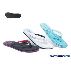 Quality Custom Print Ladies Rubber Slipper Soft Waterproof Rubber EVA Women for sale