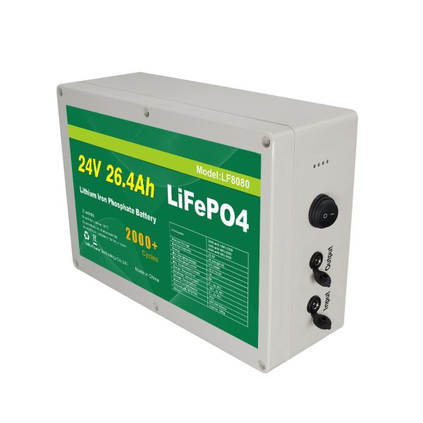 Factory Customized Deep Cycle Lithium Lifepo4 Battery Pack 24V 26.4Ah