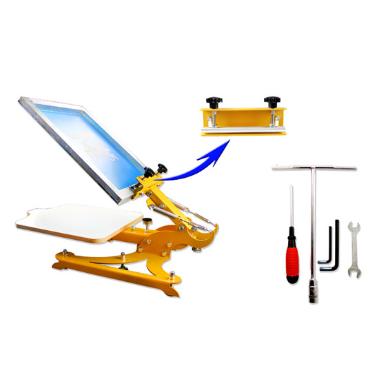 Single color manual easy-operation high precision manual flat silk screen printing machine for sale
