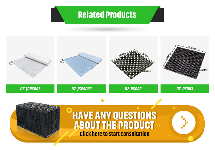 1.5mm Root Barrier Green Roof Garage Drainage Mat Mesh Plastic Garden Drain Board