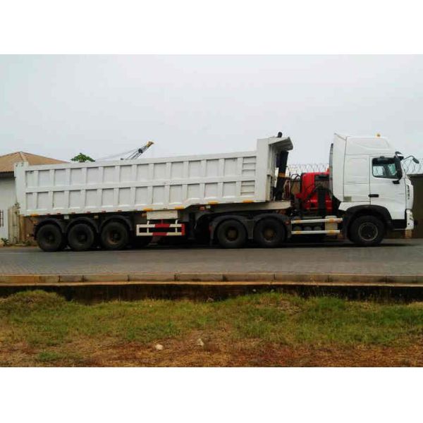 29.32 CBM bulk heavy duty tipper trailer for Ghana Market