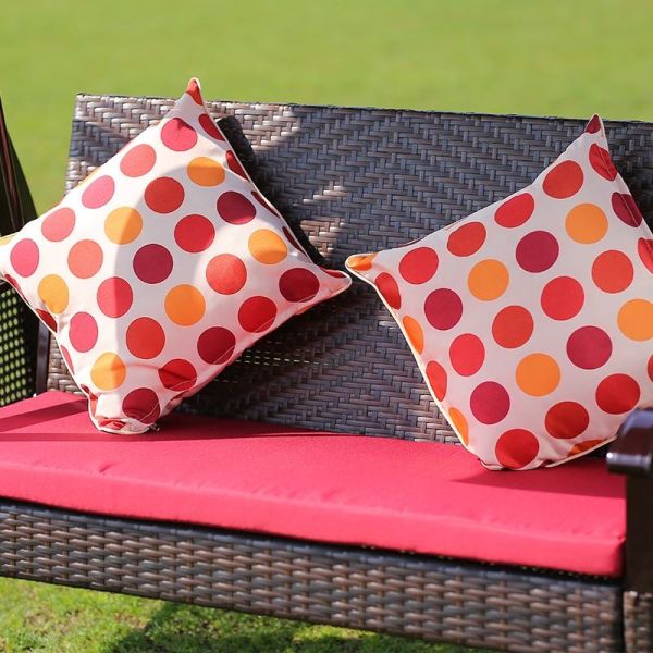 Outdoor Balcony Courtyard Iron Outdoor Rocking Chair with Metal Frame in Photo Color