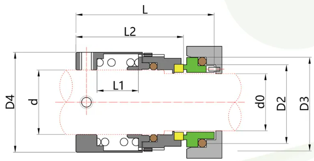 Balanced Mechanical Sealing Pump Central Air Conditioning Pump Machine / Pipe Pump