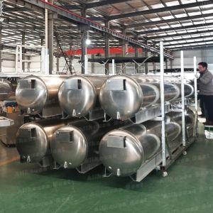 Houseboat Pontoon Boat Tube with Aluminum Construction and Round Design