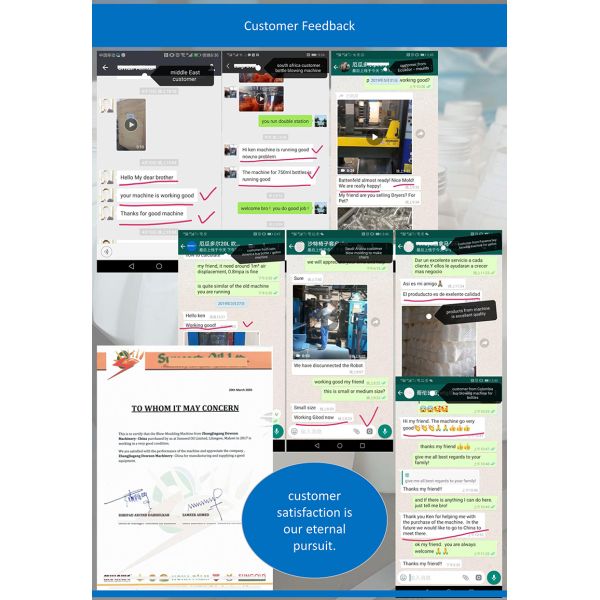 Custom Designed Semi Automatic PET Plastic Candy Jar Drink Cup Shatterproof Bottle Container Blowing Molding Moulding Machine