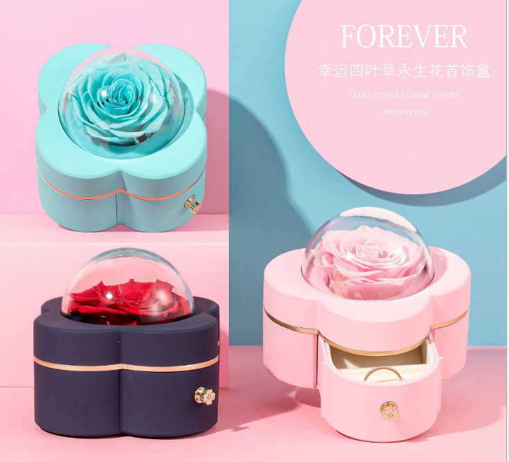 Gift Packaging Red Rose Jewellery Ring Box 3.2 Ounces 5"x1.5"x1.5”