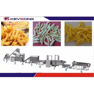Fried Kurkure Cheetos Snacks Food Extruder Making Machinery Large Output